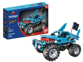 Blocos de Montar Super Máquina Off Road Azul Xalingo