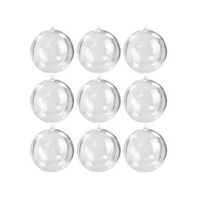 Bola de Acrílico Transparente 5cm Pct C/9 Unidades
