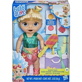 Boneca Baby Alive Bebê Dia na Praia Loira Hasbro