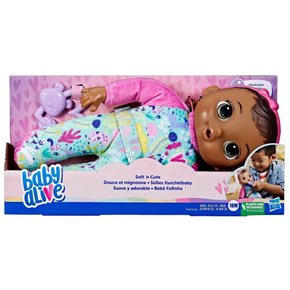 Boneca Baby Alive Bebê Fofinha Morena Hasbro