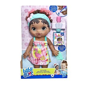 Boneca Baby Alive Glam Spa Negra Hasbro