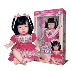 Boneca Baby Kiss Morena Sid-Nyl