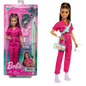 Boneca Barbie Fashion Filme com Macacão Rosa Mattel