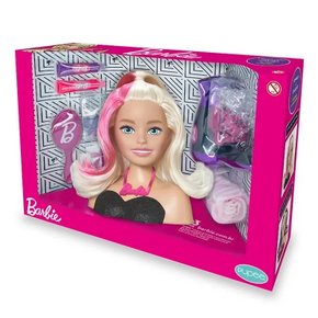 Boneca Barbie Styling Head Hair com Acessórios Pupee