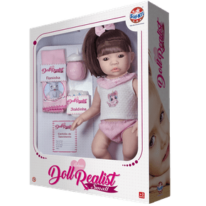 Boneca Bebê Reborn Doll Realist Small Com Cabelo Sid-Nyl