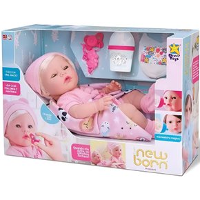 Boneca Diver New Born Premium Menina Com Cabelo