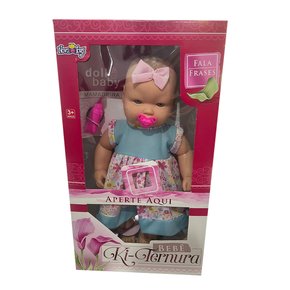 Boneca Ki Ternura Branca com Frases Nova Toys