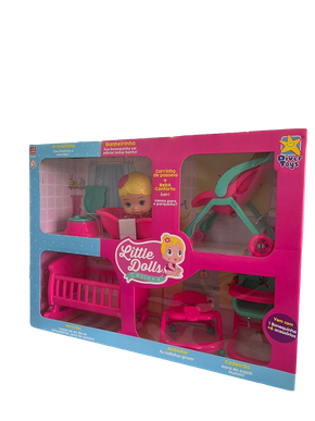 Boneca Little Dolls Casinha com Acessórios Divertoys