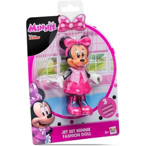 Boneca Minnie Fashion Doll Jet Set Com Acessórios IMC Toys