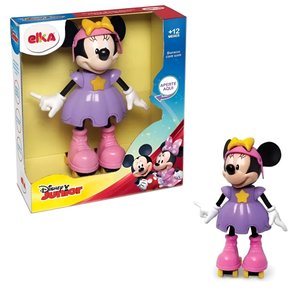 Boneca Minnie Patinadora Com Som 25cm Elka