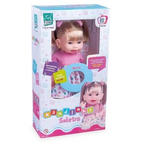 Boneca Nandinha Soletrando Aprendizado Super Toys