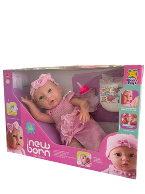 Boneca New Born Little Faz Xixi Divertoys