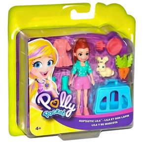 Boneca Polly Pocket Lila com sua Coelhinha Mattel