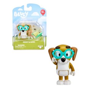Boneco Colecionável 6cm Bluey Honey e Livro