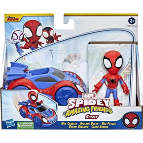Boneco Homem-Aranha Com Veículo Marvel Spidey Hasbro