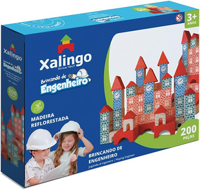 Brincando De Engenheiro 200 Peças Xalingo