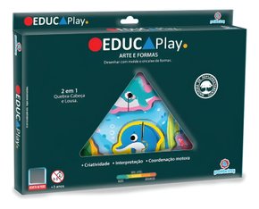 Brinquedo Artes e Formas Peixes Em Madeira Polibrinq