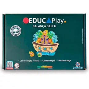 Brinquedo de Madeira Balança Barco Polibrinq