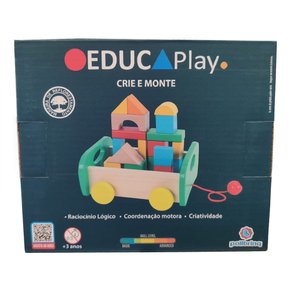 Brinquedo de Madeira Crie e Monte Polibrinq
