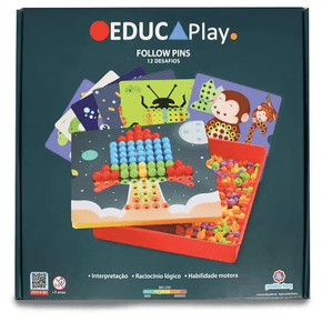 Brinquedo Educativo Follows Pins Polibrinq