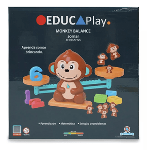 Brinquedo Educativo Monkey Balance 30 Desafios Polibrinq