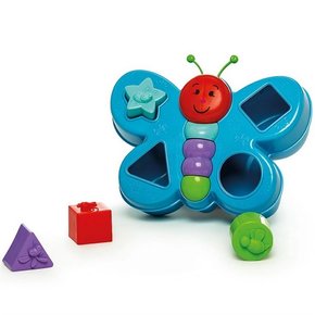 Brinquedo Encaixa Borboleta Espoleta Azul Calesita