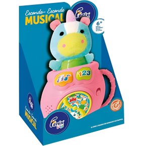 Brinquedo Esconde Esconde Musical Unicórnio Fênix