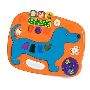Brinquedo Infantil Cãozinho Musical Laranja Calesita