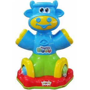 Brinquedo Infantil Vaquinha Muuu Azul Maral