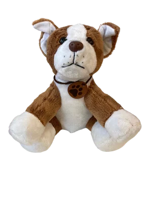 Cachorro De Pelúcia Border Collie Marrom 25cm Brumar