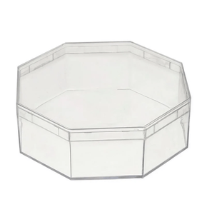 Caixa Acrílica Transparente Octogonal 11x11cm Mirandinha