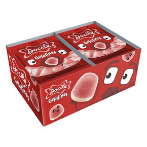 Caixa Bala de Gelatina Mini Beijo C/12 Unidades 180g Docile Caixa Bala de Gelatina Mini Beijo C/12 Unidades 180g Docile