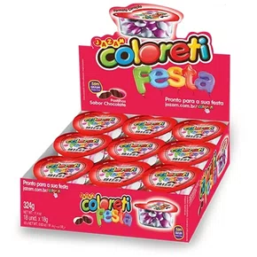 Caixa de Confeito Coloreti Festa Coração 324g Jazam