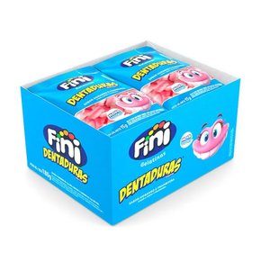 Mini Gelatinas Dentaduras C/12 Unidades 180g Fini