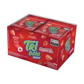 Tribala Mini Morango C/12 Unidades 360g Peccin