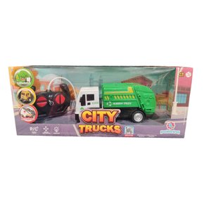 Caminhão de Lixo Com Controle Remoto City Trucks Polibrinq