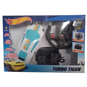 Carrinho de Controle Remoto Hot Wheels Turbo Tiger Candide
