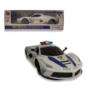 Carrinho De Controle Remoto Patrulha Policial Branco
