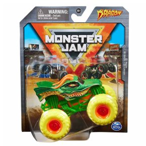 Carrinho Monster Jam 1:64 Dragon Pneu Amarelo Sunny