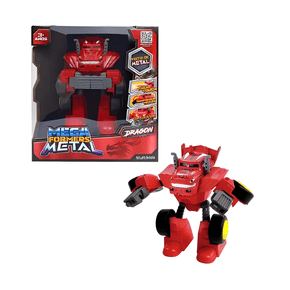 Carrinho Transformável Megaformers Metal Dragon Multikids