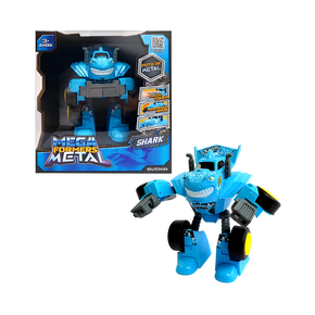 Carrinho Transformável Megaformers Metal Shark Multikids