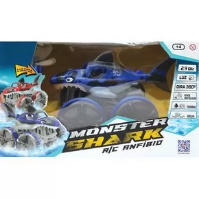 Carro de Controle Remoto Monster Shark Anfíbio Toyng