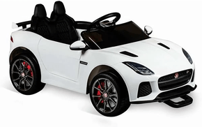 Carro Elétrico Jaguar Branco Bandeirante Carro Elétrico Jaguar Branco Bandeirante