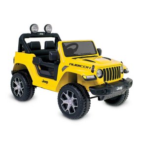 Carro Elétrico Jeep Amarelo Wrangler Bandeirante