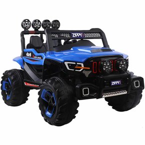 Carro Elétrico Jeep Super Cross Azul 4x4 Zippy Toys