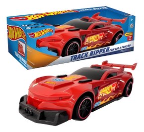 Carro Hot Wheels Track Ripper Vermelho Com Luz e Som Multikids