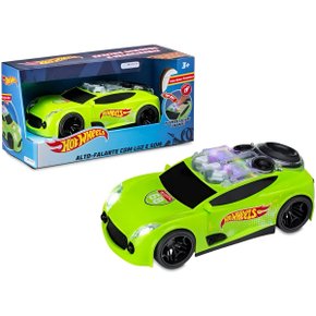 Carro Hot Wheels Verde Com Luz e Som Multikids