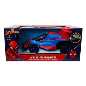 Carro Web Runner Rádio Controle Spider Man Candide
