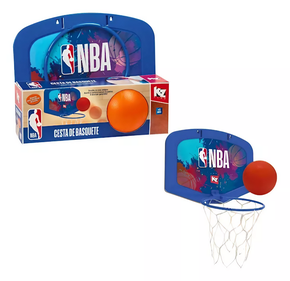 Cesta de Basquete NBA com Bola e Rede Elka