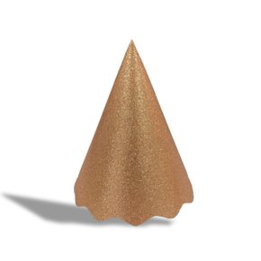 Chapéu De Aniversário Rosê Gold C/8 Unidades Silver Festas